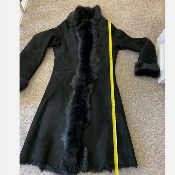 Black Shearling Jacket - Picture 5 of 8